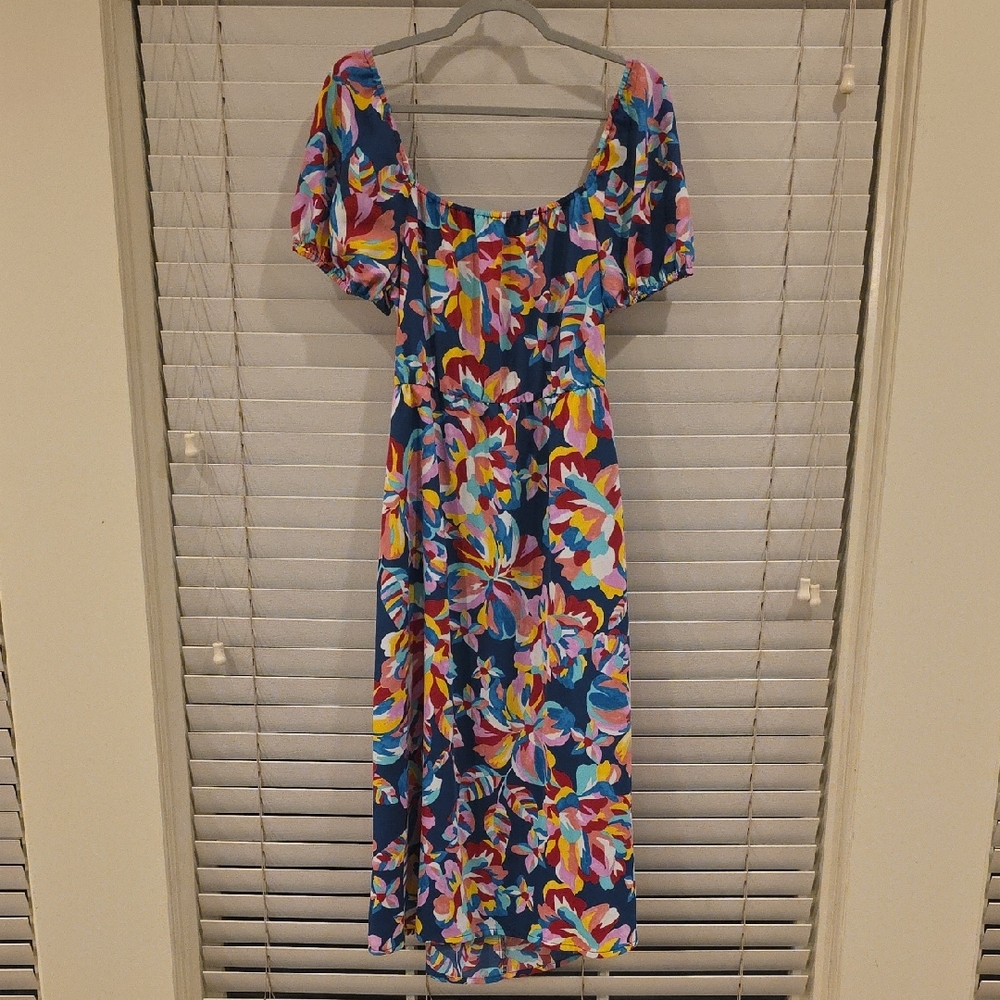 Colorful Floral Maxi Dress